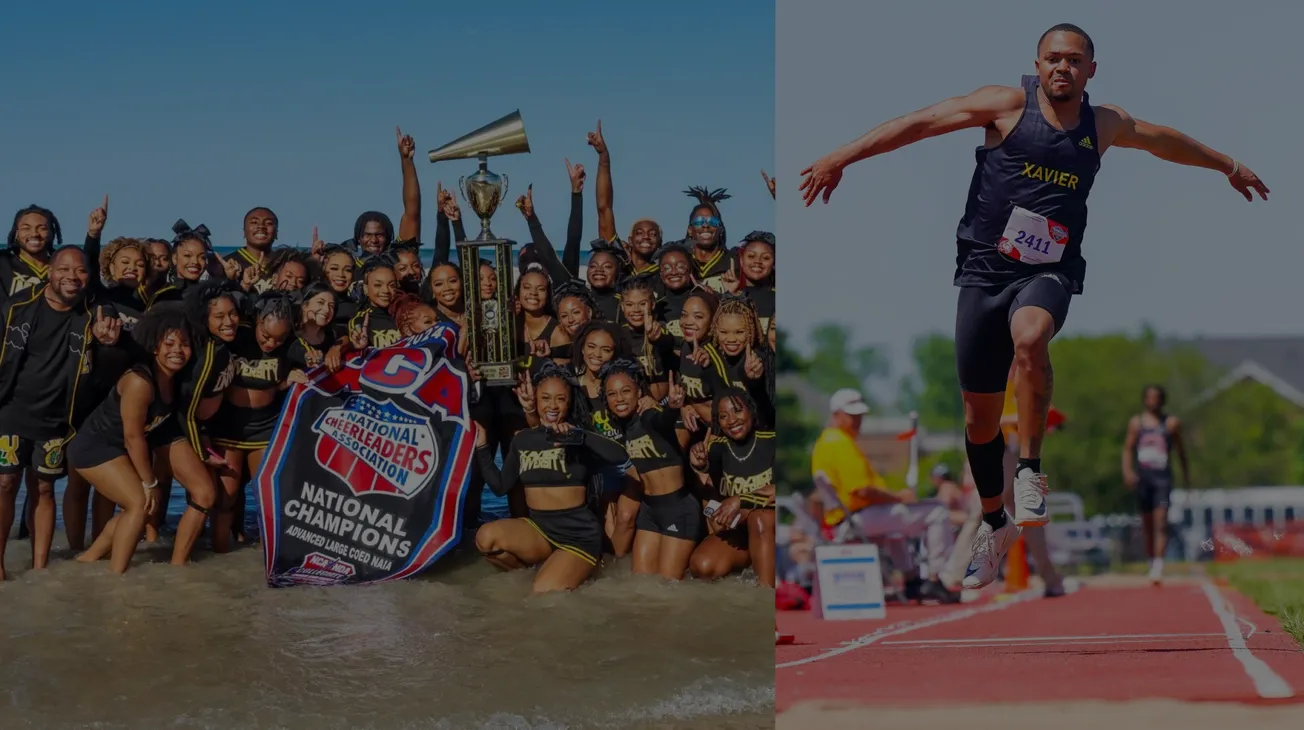 Xavier University of Louisiana is a 2024 national champ in cheer and triple jump